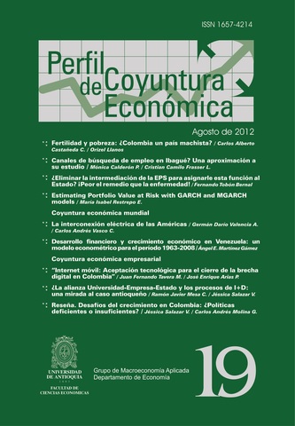 publicación de la revista coyuntura económica