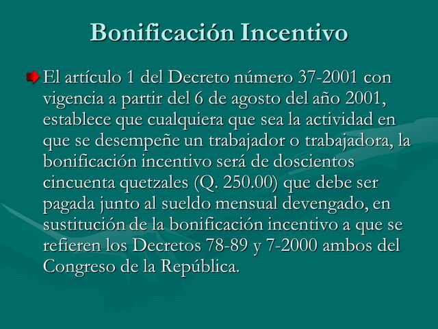 BONIFICACIÓN INCENTIVO 78-89