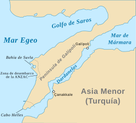 Intento de desembarcación en la península de Galopí