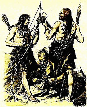 Primero sacrificios del Cerdo en la edad de piedra.