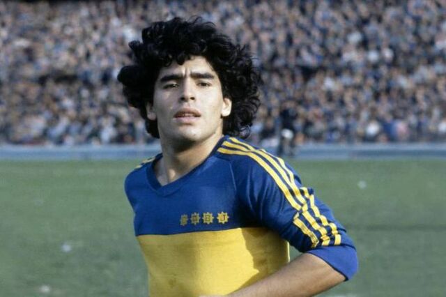 Maradona en el Boca