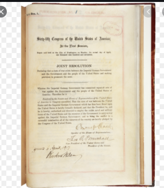 US Declares war on Germany