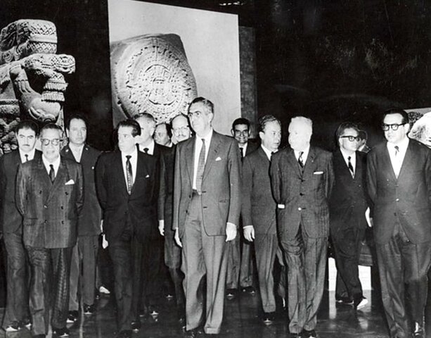 Inauguración del Museo Nacional de Antropología