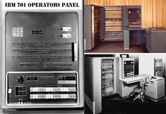 IBM 701 , fue la primera de varias computadoras de esta compañía