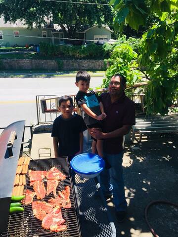 Vi a mi abuelo después de mucho tiempo