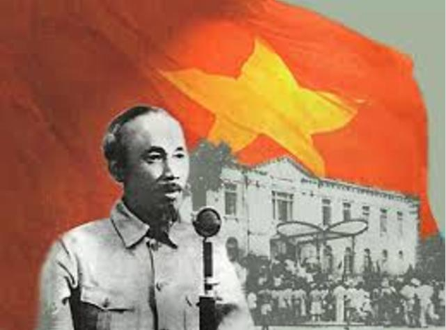 Ho Chi-Minh proclama la independencia de Vietnam