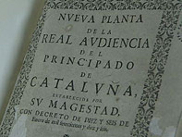 Publicació dels Decrets de Nova Planta