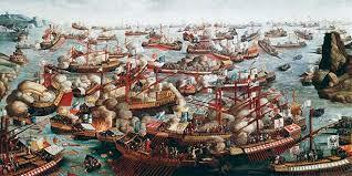 La batalla de Lepanto.