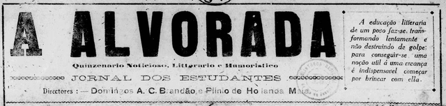 Lançamento do jornal A Alvorada