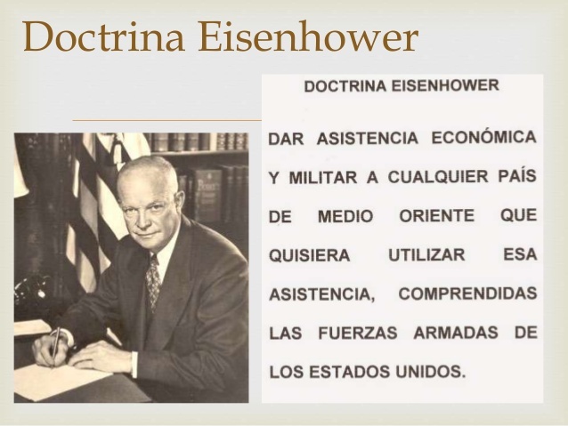 Se promulga la doctrina Eisenhower