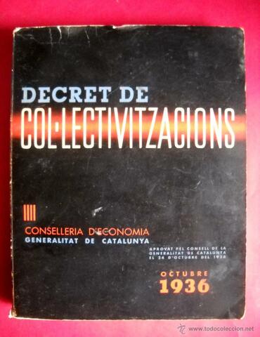 DECRET DE COL·LECTIVITZACIONS