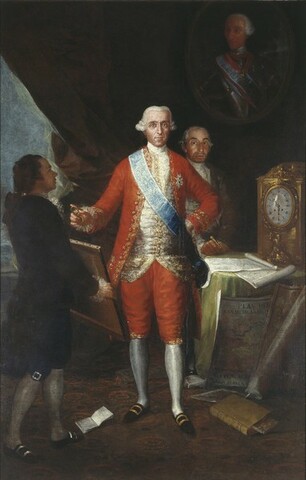 The Count of Floridablanca commissioned Goya to paint his portrait