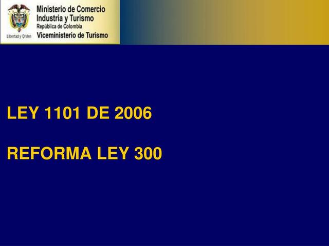 Ley 1101 de 2006