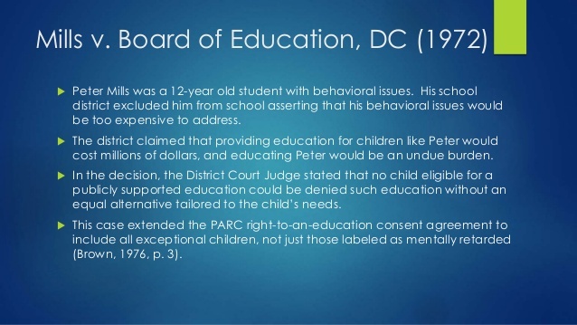 Mills v. Board of Education of the District of Columbia