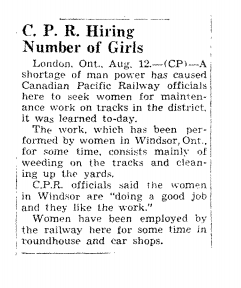 Women in the home front