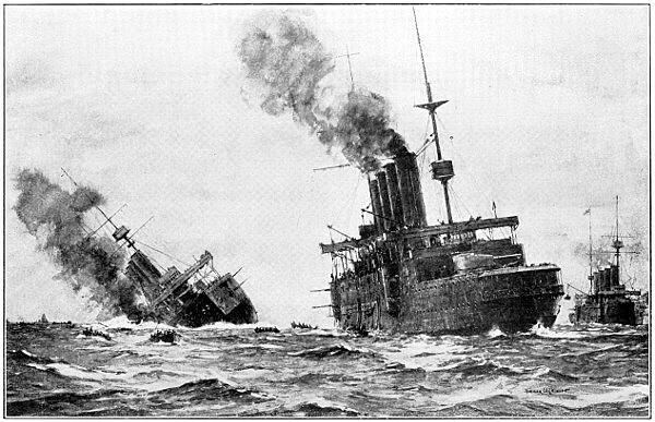 Lusitania sunk, U. S. intervened