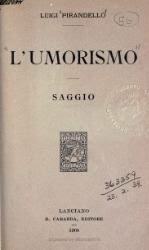 Pubblicazione del saggio "L'umorismo"