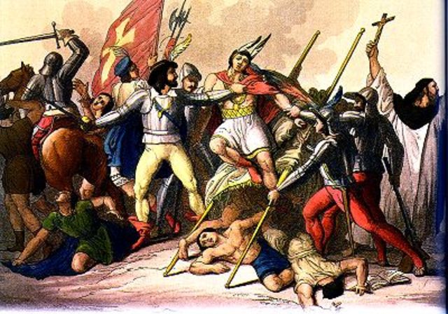 Pizzaro takes Atahualpa