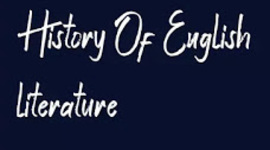 Timeline: History of English Literature
