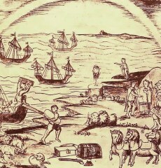 Hernán Cortez zarpa hacia México