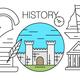 Free linear icons about history vector