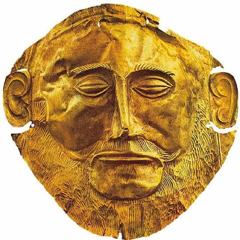 Maschera di Agamennnone 1600-1500 a.C.