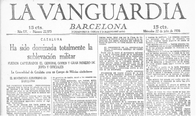 AIXECAMENT MILITAR A CATALUNYA