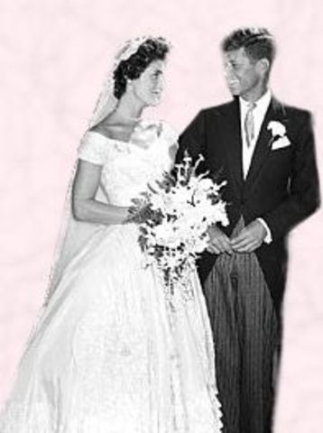 Marries Jacqueline Lee Bouvier