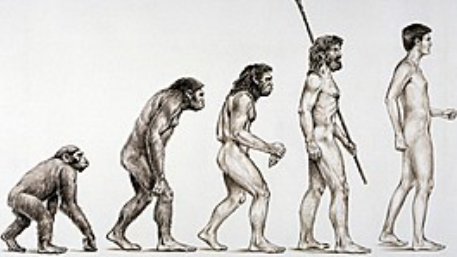 Primeros hombres investigando en la Tierra