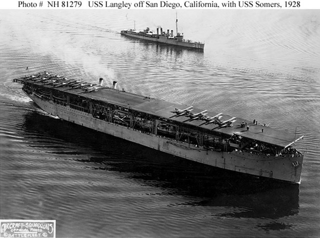 First American Aircraft Carrier Commissioned.