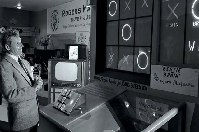 This tic-tac-toe game on display at the Canadian National Exhibition is one of the earliest known games. What was the name of this game?