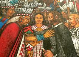 Obtención de Malitzin (La Malinche) como regalo