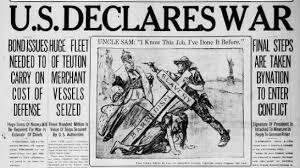 US enters WWI