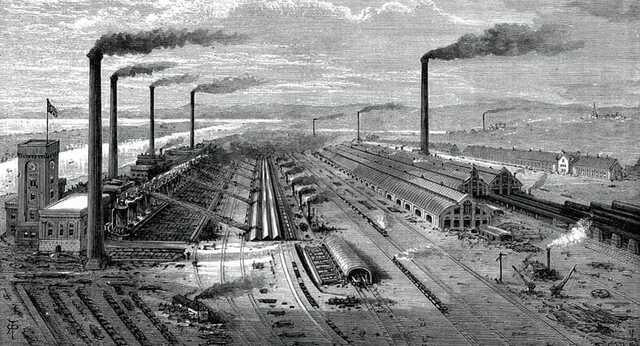 The start of the industrial revolution