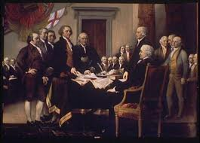 Declaration of Independence signed