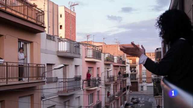 The president of Catalonia declared a lock down.