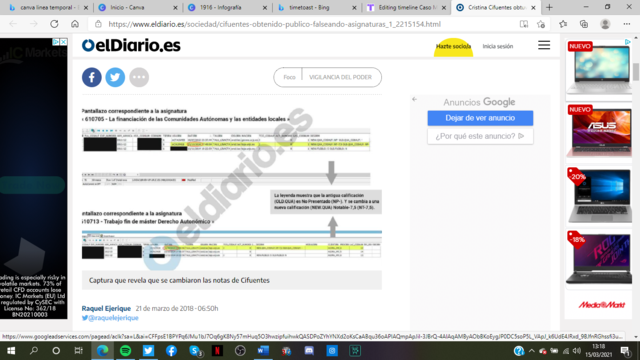 El diario.es publica la exclusiva sobre el máster de Cifuentes