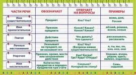 Timeline: Части речи