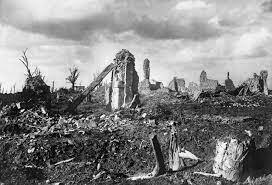 Ruinas después de la Tercera Batalla de Ypres