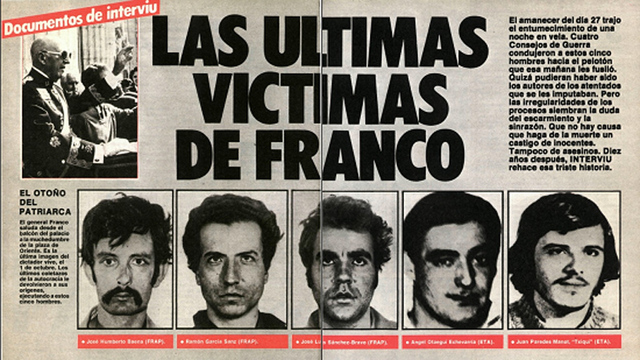 Les últimes execucions del franquisme