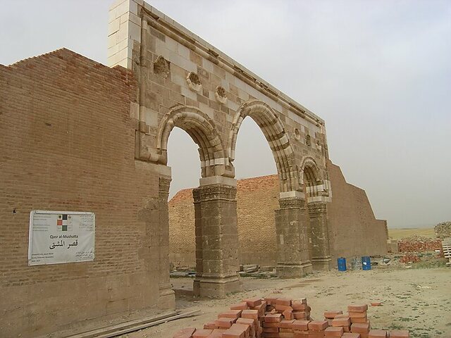 Palacio de Mshatta. Palacio de Invierno de Walid II. (Desierto de Jordania).