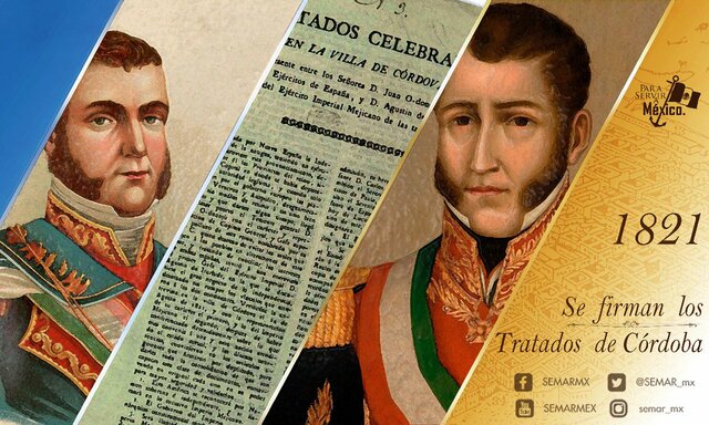 Se firman los tratados de Córdoba, México se independiza de España