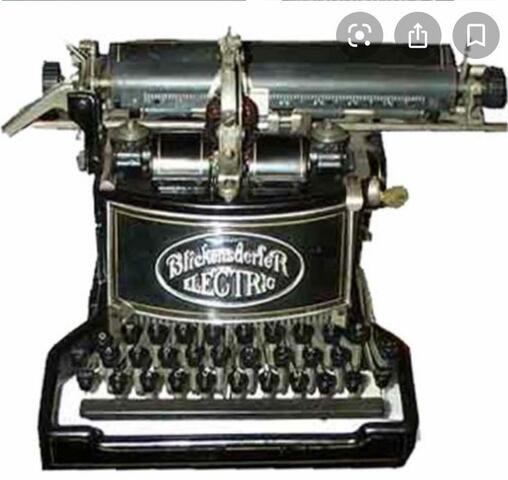 maquina de escribir electrica 1872