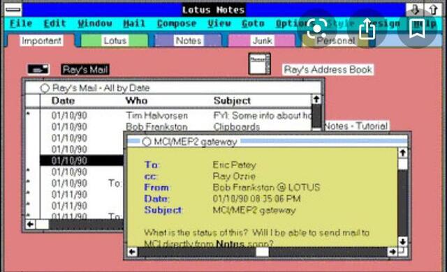 Lotus notes 1989
