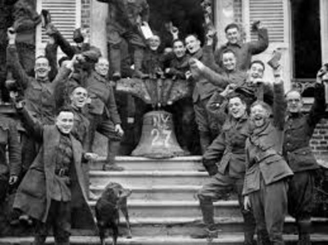 Victoria de los Aliados y armisticio de la Primera Guerra Mundial