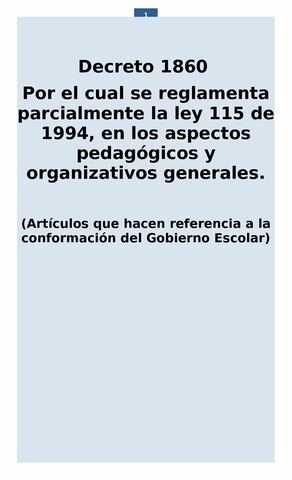 COLOMBIA. DECRETO 1860