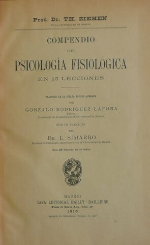 Libro Principios de Psicología fisiológica