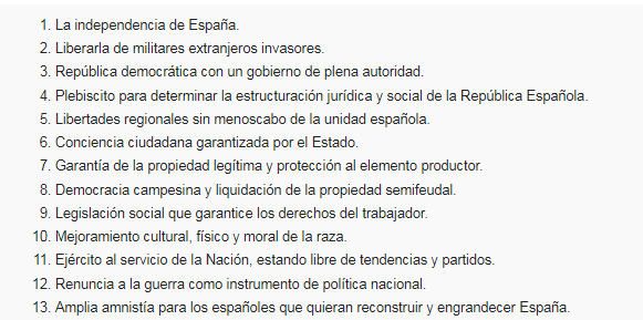 Programa dels Tretze Punts (Republicans)