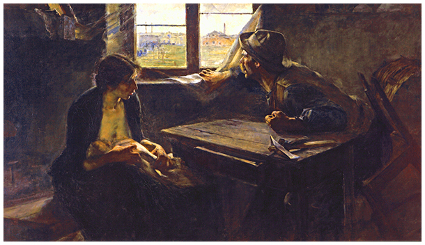 Movimiento obrero y arte social:Ernesto de la Cárcova: Sin pan y sin trabajo