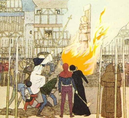 Jeanne d´Arc põletati tuleriidal